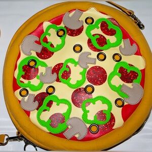 Current Mood Novelty Kitsch Pizza Crossbody Shoulder Bag Purse